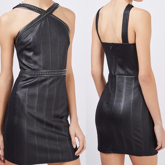 Topshop Dresses & Skirts - Topshop Black Dress Size 6 BodyCon Fitted Small